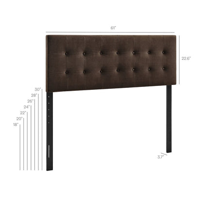 Emily Stain-Resistant Performance Velvet Queen Size Headboard