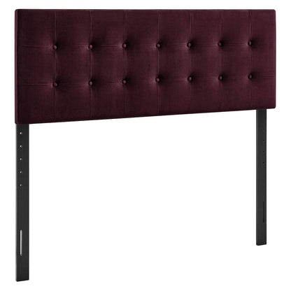 Emily Stain-Resistant Performance Velvet Queen Size Headboard