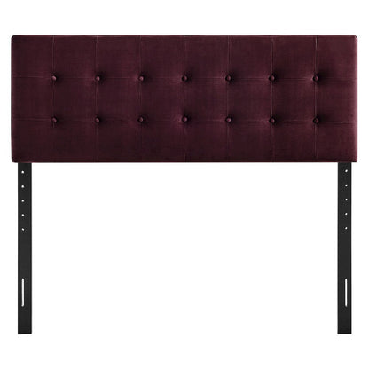 Emily Stain-Resistant Performance Velvet Queen Size Headboard