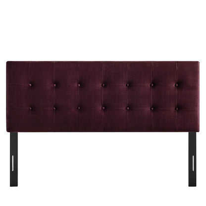 Emily Stain-Resistant Performance Velvet Queen Size Headboard