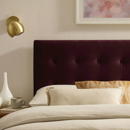 Emily Stain-Resistant Performance Velvet Queen Size Headboard