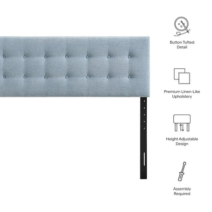 Emily Fabric Upholstered Queen Size Headboard