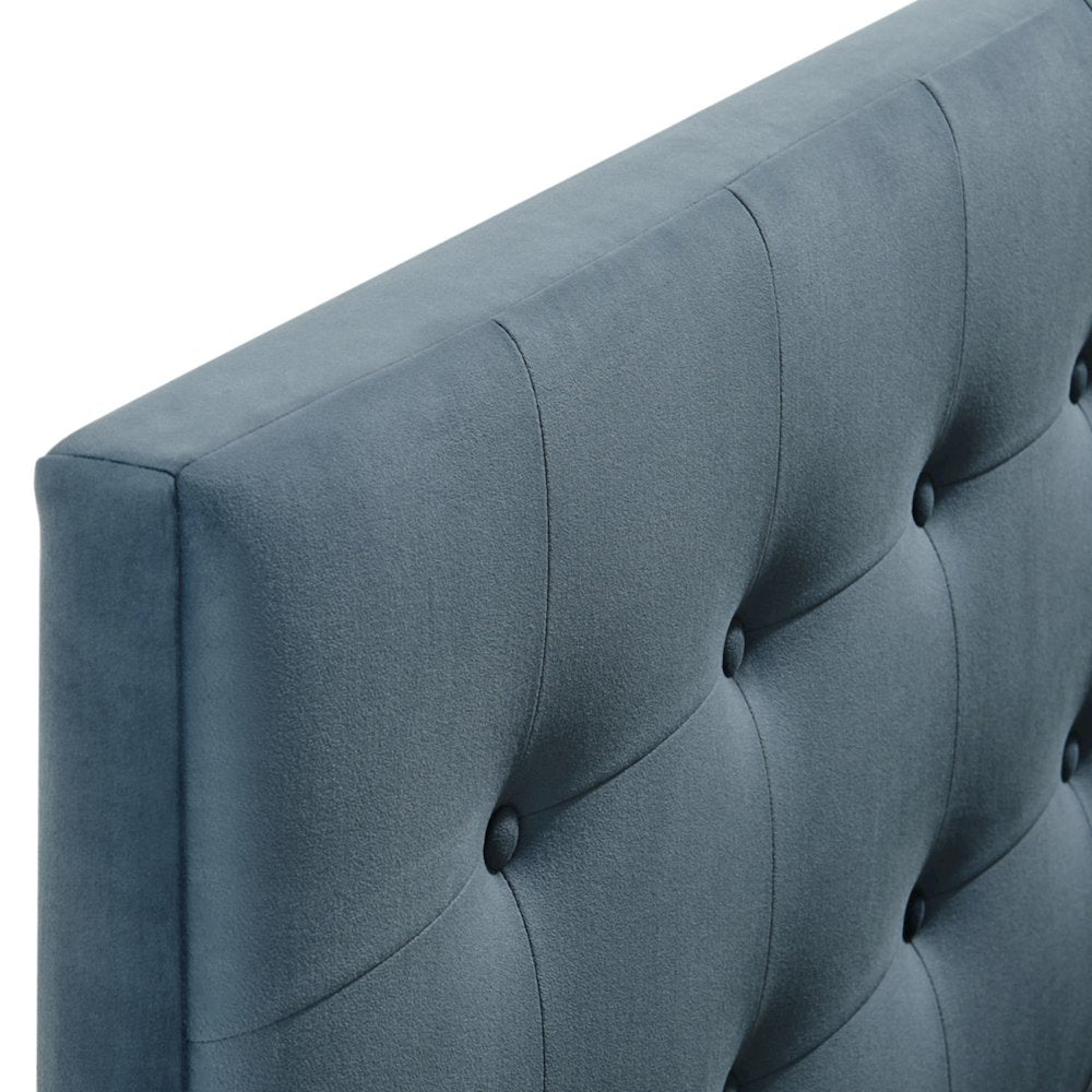Emily Stain-Resistant Performance Velvet King Size Headboard