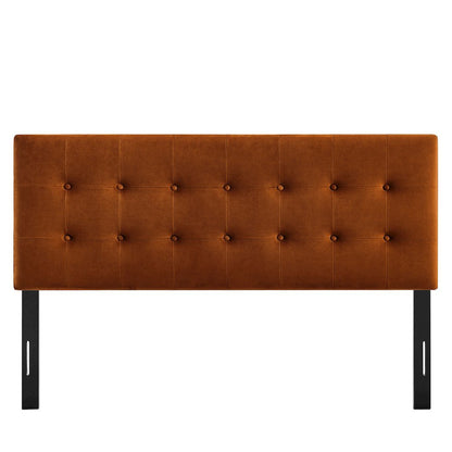 Emily Stain-Resistant Performance Velvet King Size Headboard