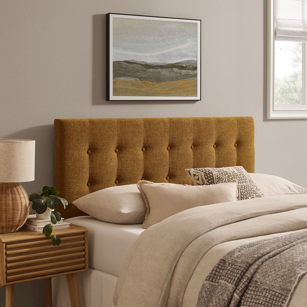 Emily Fabric Upholstered King Size Headboard