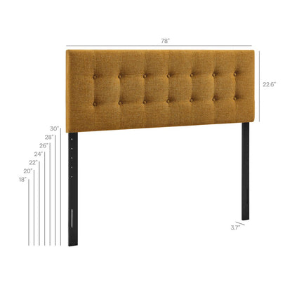 Emily Fabric Upholstered King Size Headboard