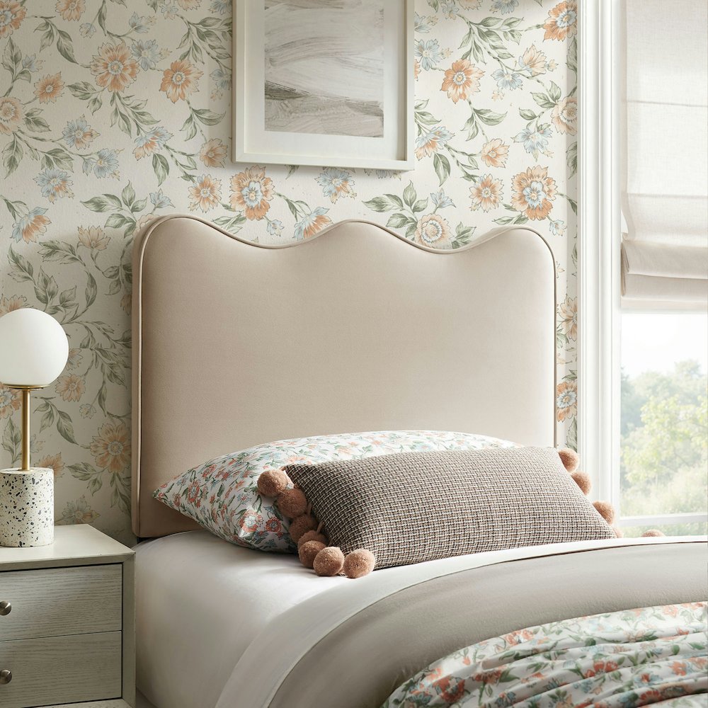 Athena Stain-Resistant Performance Velvet Twin Size Headboard