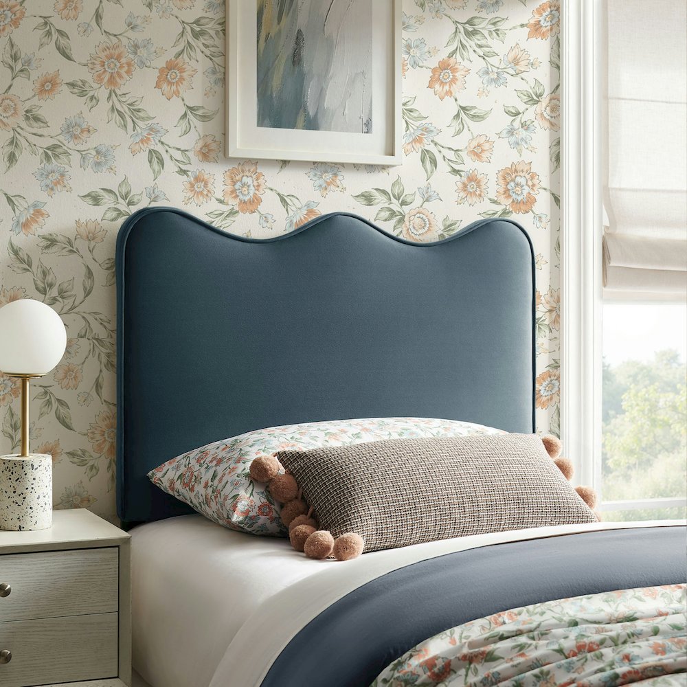 Athena Stain-Resistant Performance Velvet Twin Size Headboard