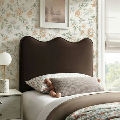 Athena Stain-Resistant Performance Velvet Twin Size Headboard