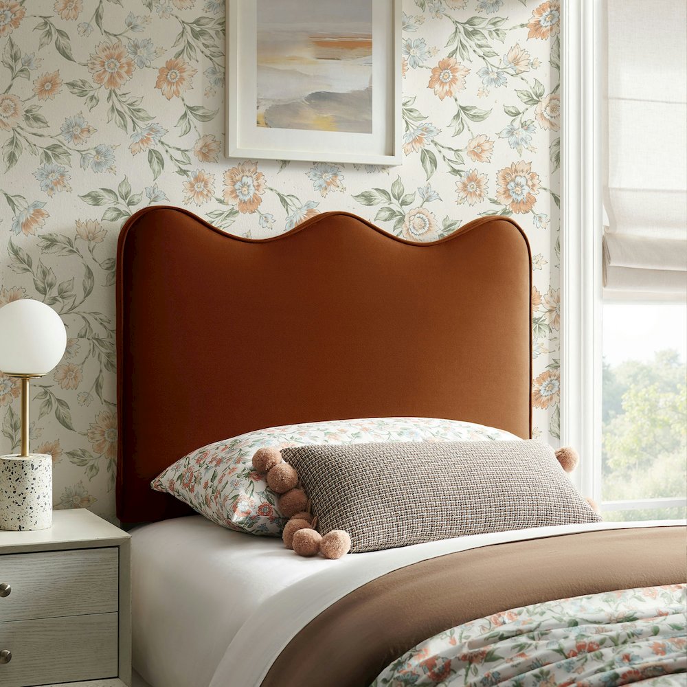 Athena Stain-Resistant Performance Velvet Twin Size Headboard