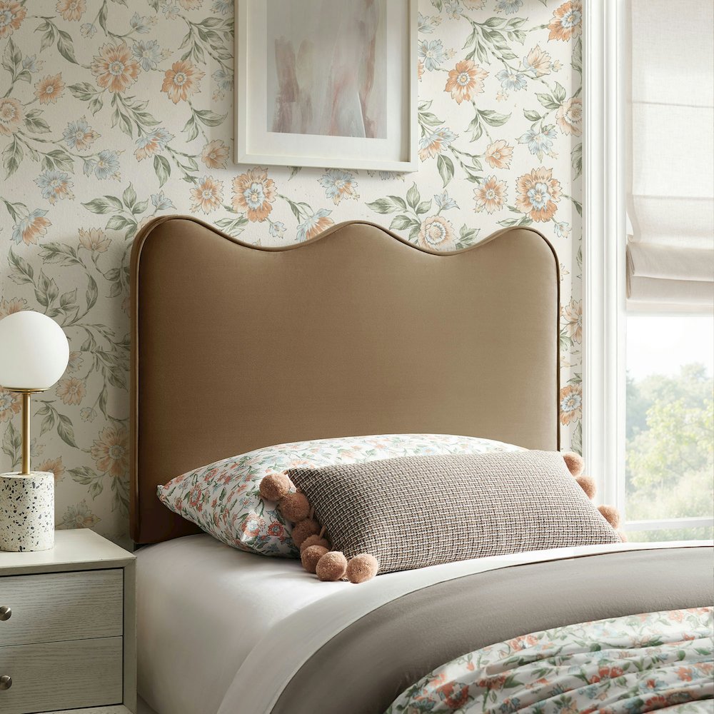Athena Stain-Resistant Performance Velvet Twin Size Headboard