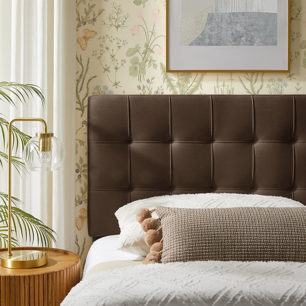 Lily Stain-Resistant Performance Velvet Twin Size Headboard