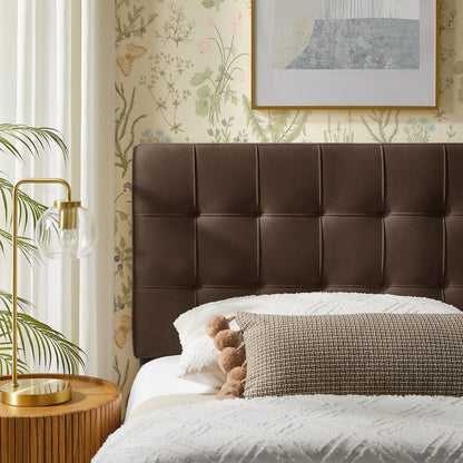 Lily Stain-Resistant Performance Velvet Twin Size Headboard