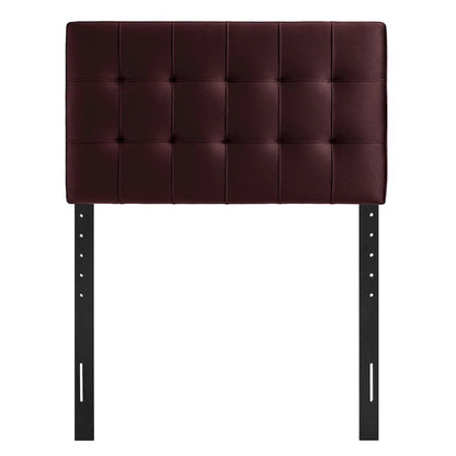 Lily Stain-Resistant Performance Velvet Twin Size Headboard