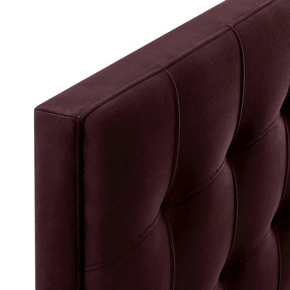 Lily Stain-Resistant Performance Velvet Twin Size Headboard