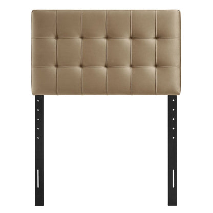 Lily Stain-Resistant Performance Velvet Twin Size Headboard