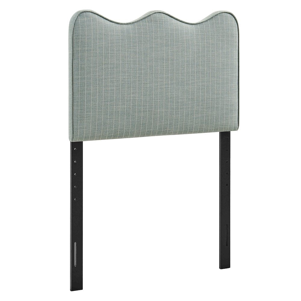 Athena Striped Fabric Upholstered Twin Size Headboard
