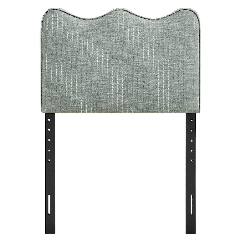 Athena Striped Fabric Upholstered Twin Size Headboard