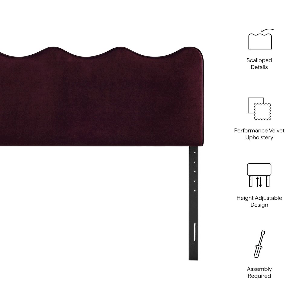 Athena Stain-Resistant Performance Velvet Full Size Headboard
