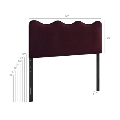 Athena Stain-Resistant Performance Velvet Full Size Headboard