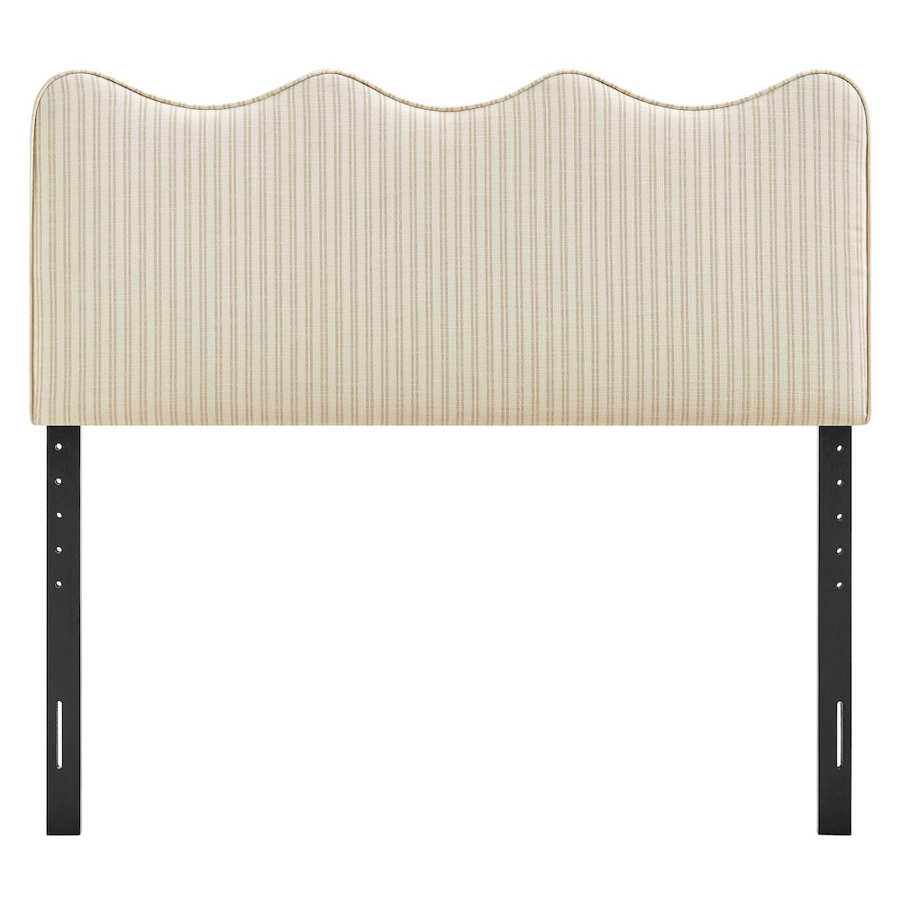 Athena Striped Fabric Upholstered Full Size Headboard