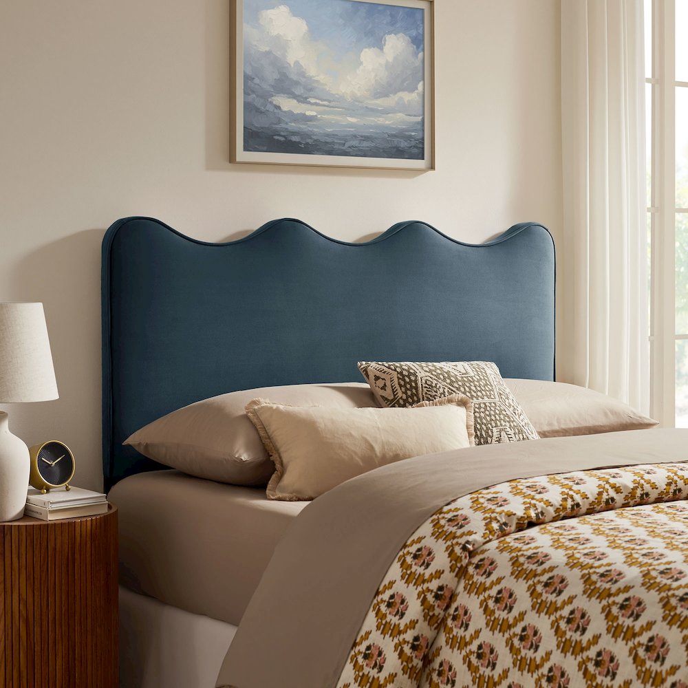 Athena Stain-Resistant Performance Velvet Queen Size Headboard