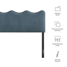 Athena Stain-Resistant Performance Velvet Queen Size Headboard