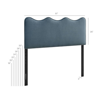 Athena Stain-Resistant Performance Velvet Queen Size Headboard