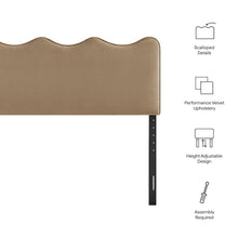 Athena Stain-Resistant Performance Velvet Queen Size Headboard