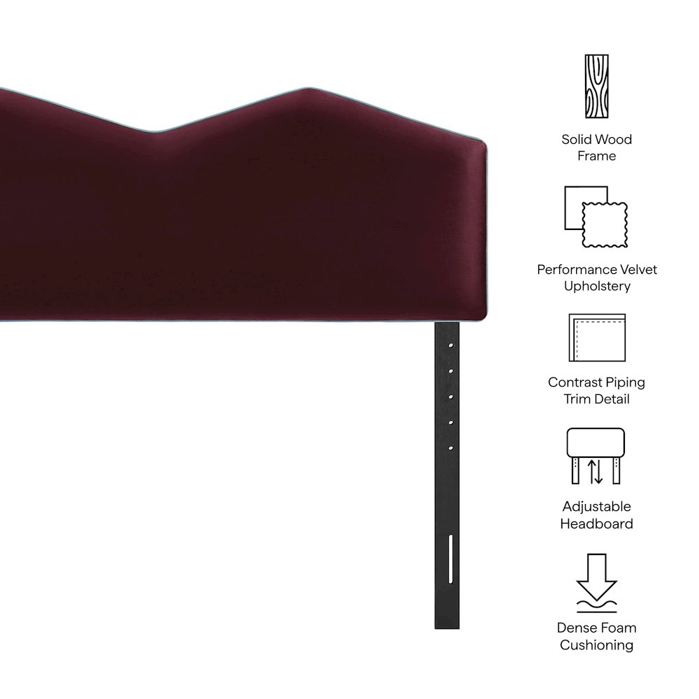 Cosette Performance Velvet Queen Size Headboard