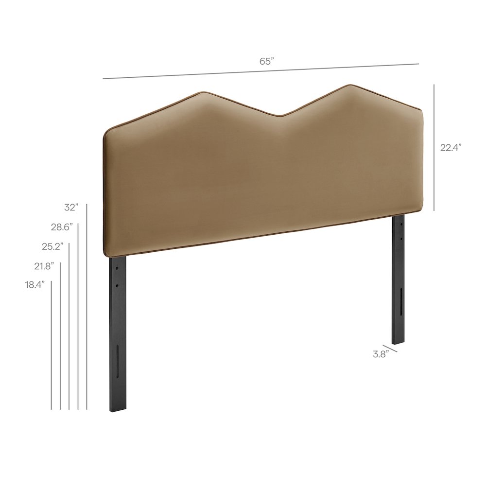 Cosette Performance Velvet Queen Size Headboard