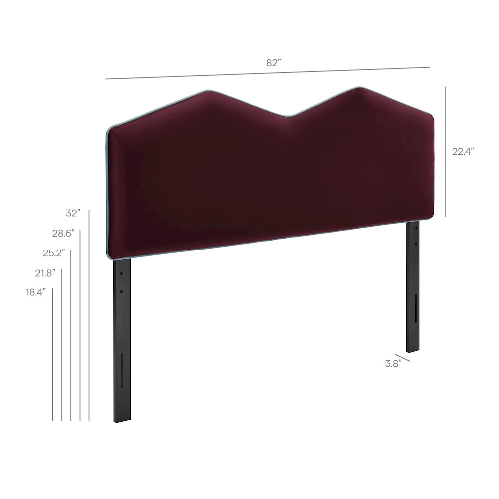 Cosette Performance Velvet King Size Headboard