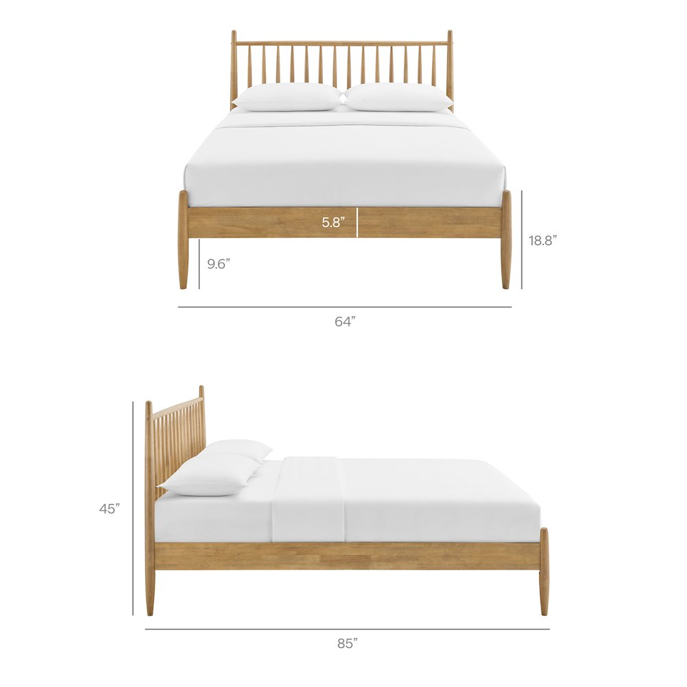 Zane Queen Size Spindle Bed
