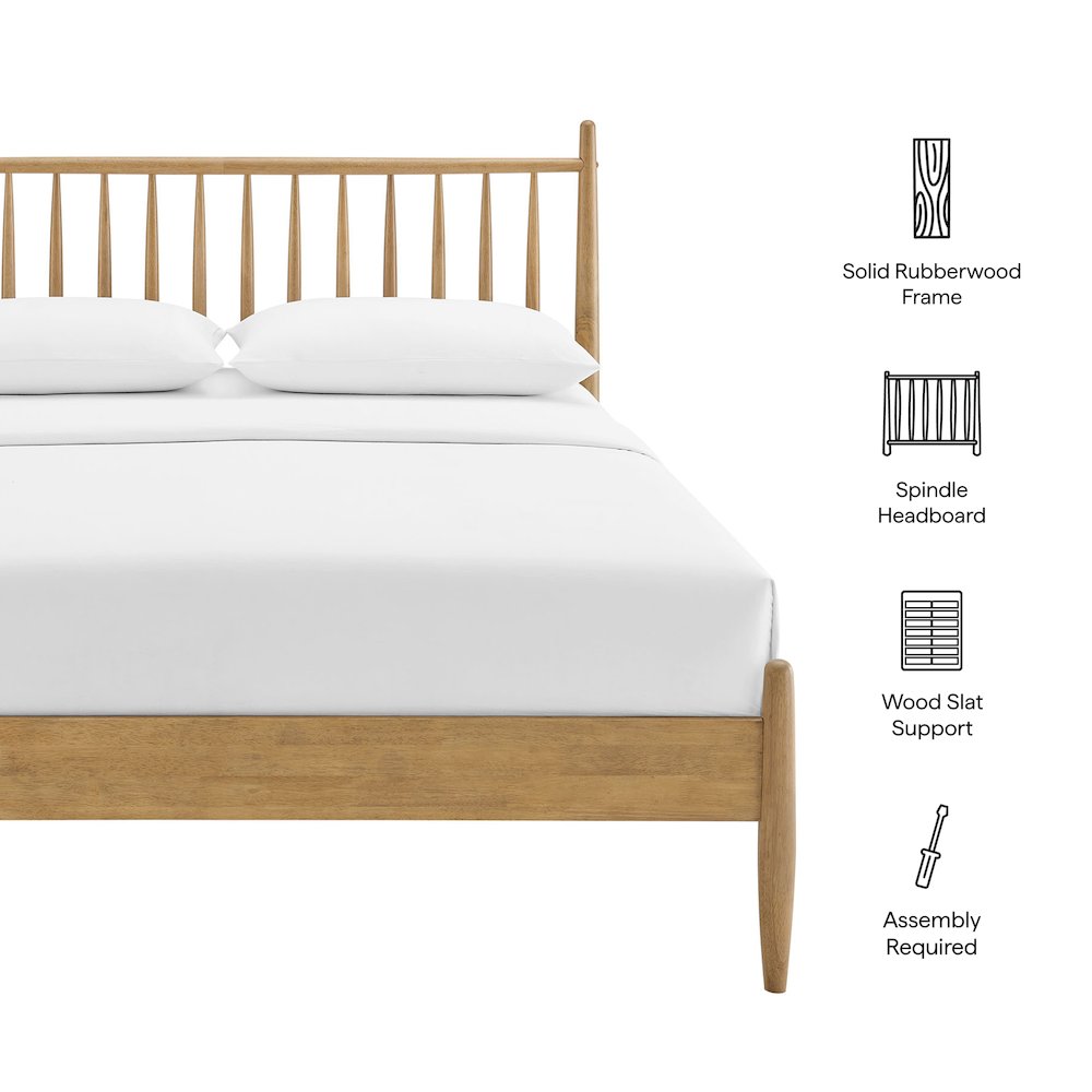 Zane King Size Spindle Bed