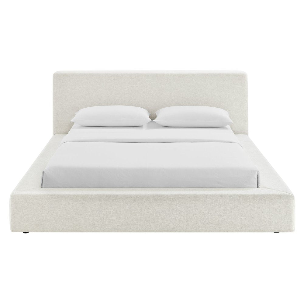 Luma Chenille Upholstered King Platform Bed Frame