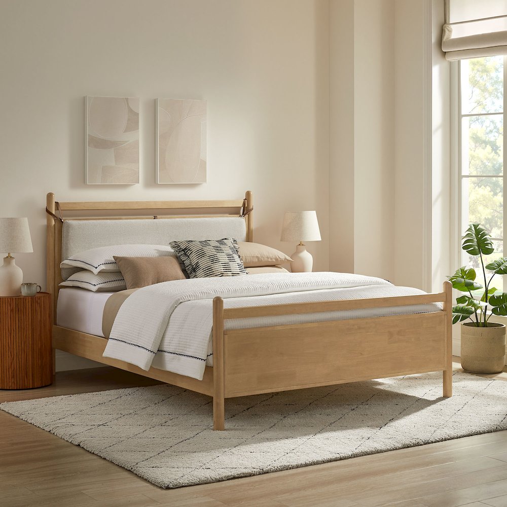 Leni King Size Wood Platform Bed Frame