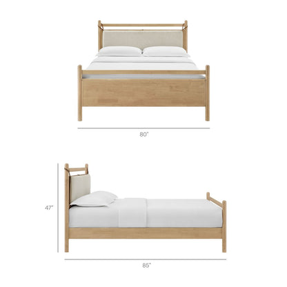 Leni King Size Wood Platform Bed Frame
