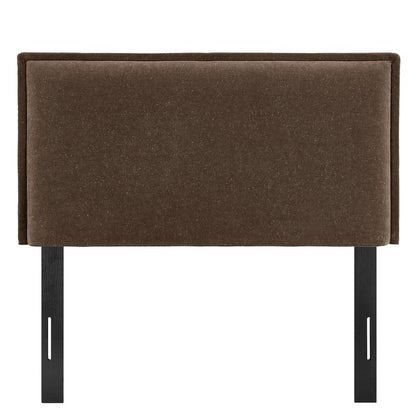 Camille Upholstered Linen Blend Twin Size Headboard