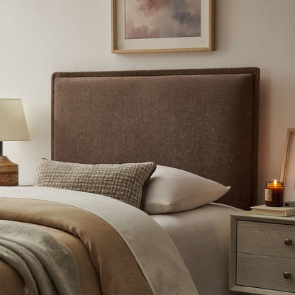 Camille Upholstered Linen Blend Twin Size Headboard