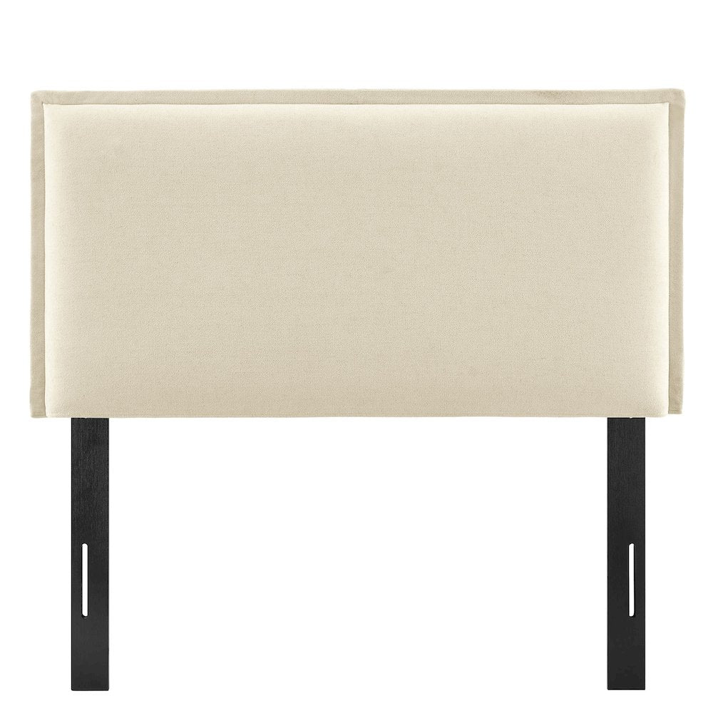 Camille Upholstered Linen Blend Twin Size Headboard