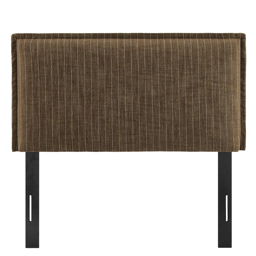 Camille Striped Linen Blend Twin Size Headboard
