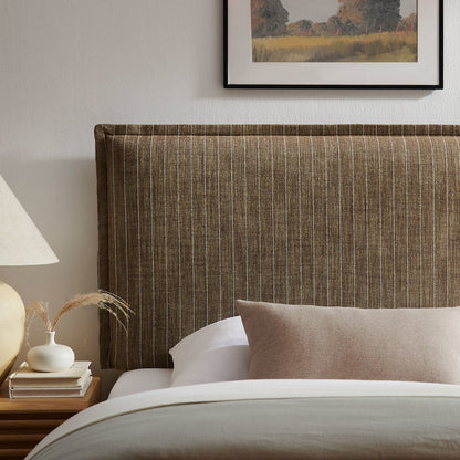 Camille Striped Linen Blend Twin Size Headboard