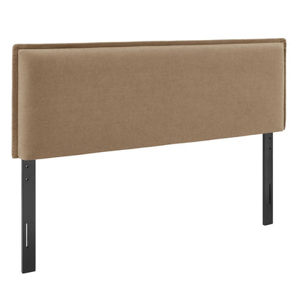 Camille Upholstered Linen Blend Full Size Headboard