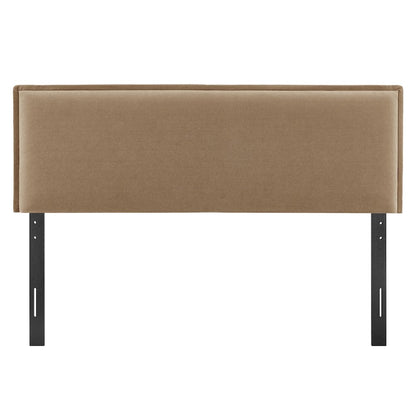 Camille Upholstered Linen Blend Full Size Headboard