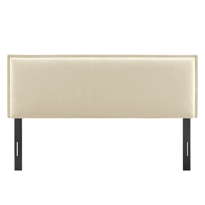 Camille Upholstered Linen Blend Full Size Headboard