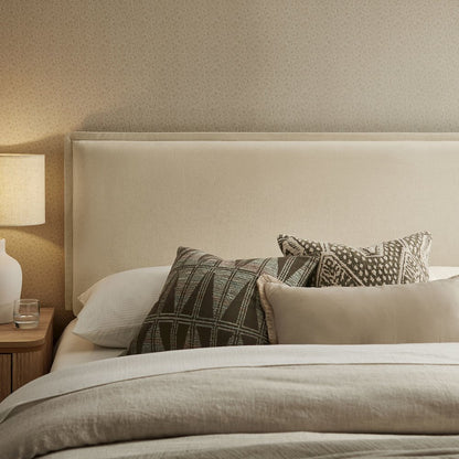 Camille Upholstered Linen Blend Full Size Headboard