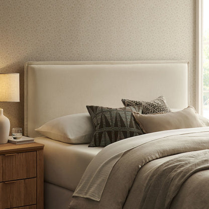 Camille Upholstered Linen Blend Full Size Headboard