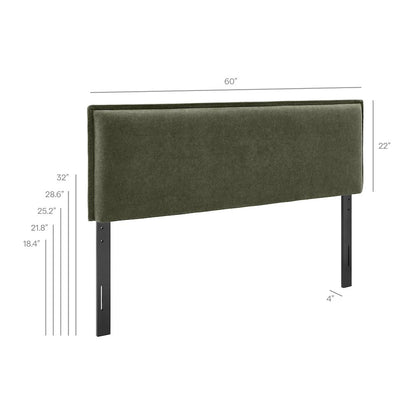 Camille Upholstered Linen Blend Full Size Headboard