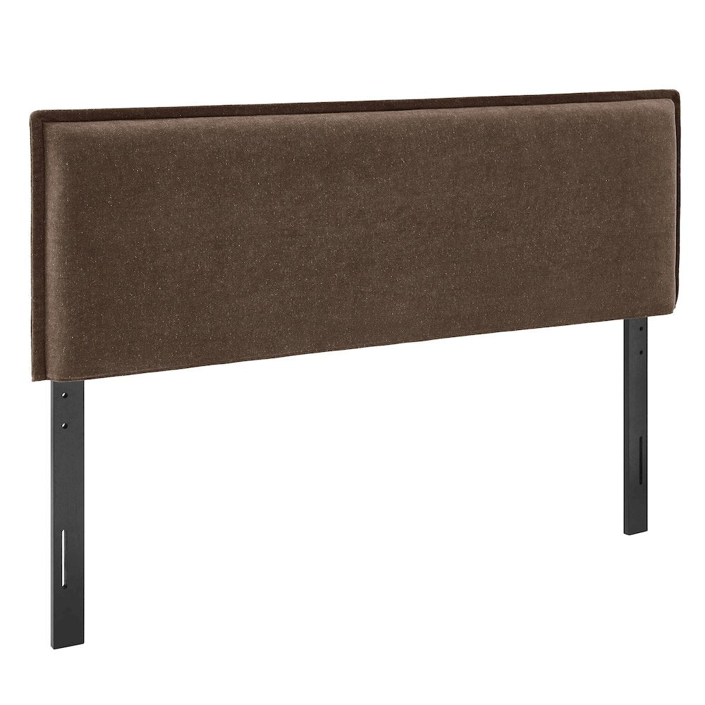 Camille Upholstered Linen Blend Queen Size Headboard