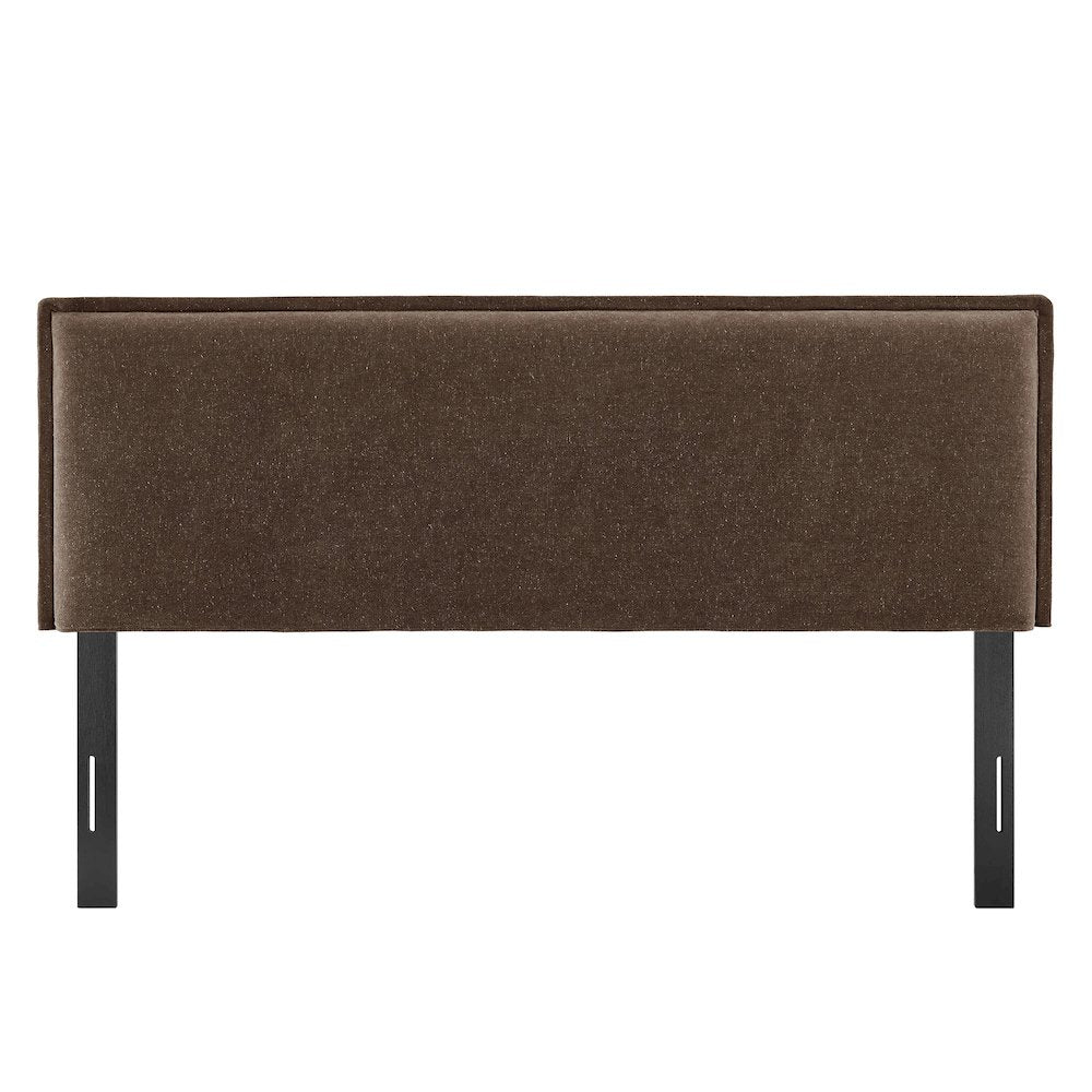 Camille Upholstered Linen Blend Queen Size Headboard